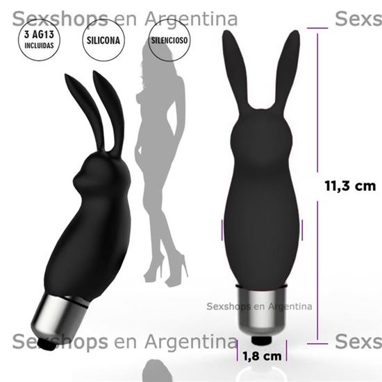 Lepus Conejito estimulador de clitoris negro
